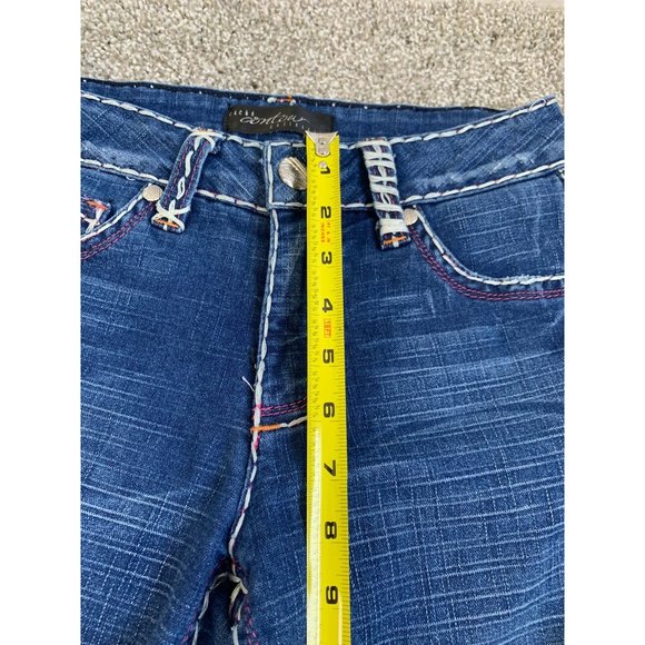 Cache Contour Collection Cowgirl Western Contrast Stitch Bootcut Jeans - Picture 11 of 13